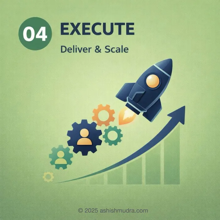 Step 4: Building synergy among teams, processes, and leadership.