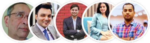 Avatars of Ashish Mudra's clients